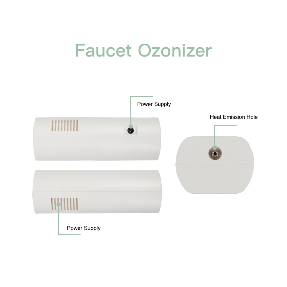 Portable Ozone Faucet, 12V Safe Voltage Water Purifier, Eco-friendly ABS Plastic Case