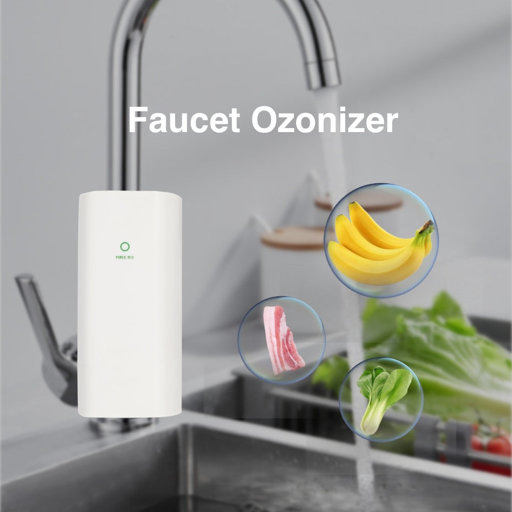 Portable Ozone Faucet, 12V Safe Voltage Water Purifier, Eco-friendly ABS Plastic Case