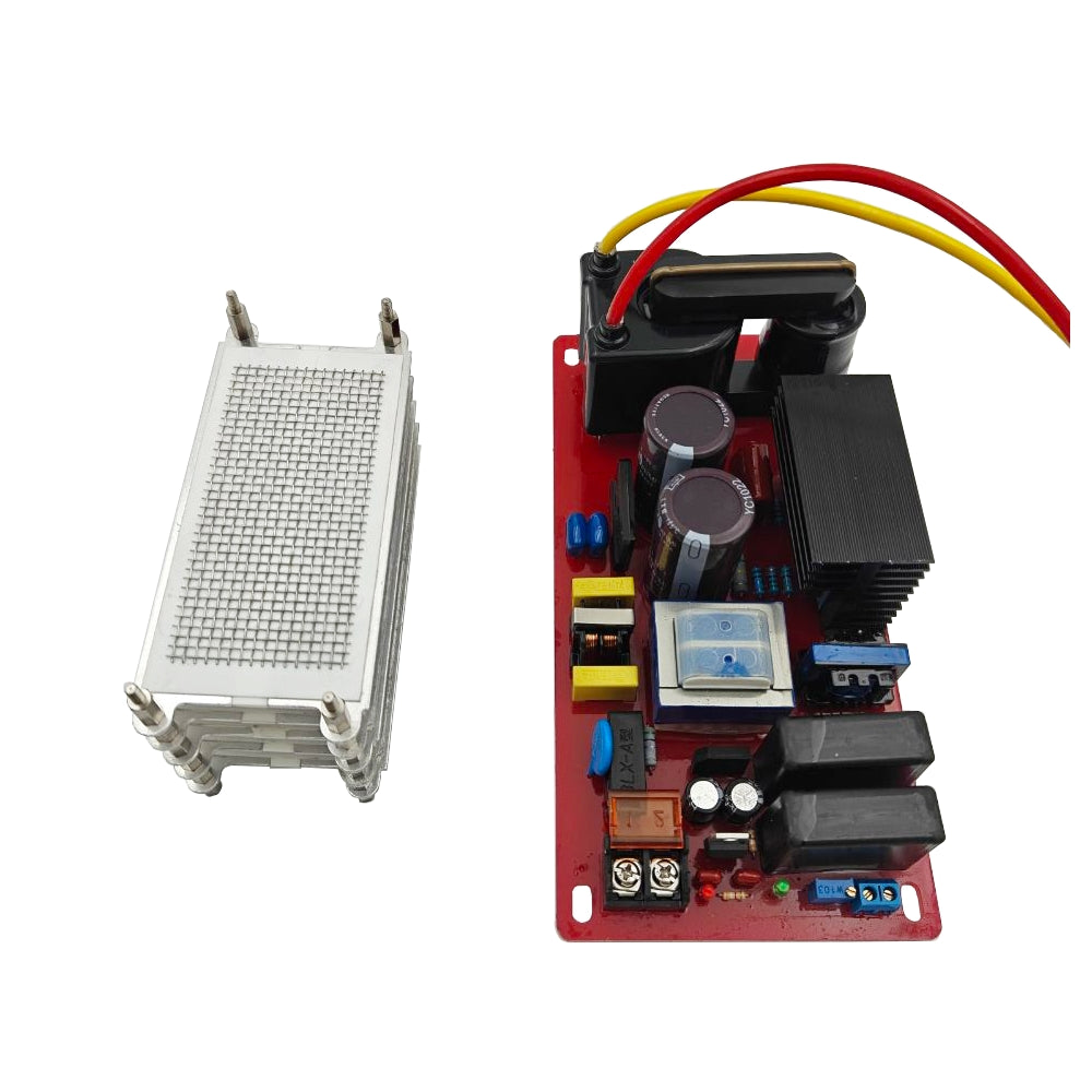 50/100g/h Ozone Plate Generator Kit with 150W/300W Power Supply – Air & Water Purification System