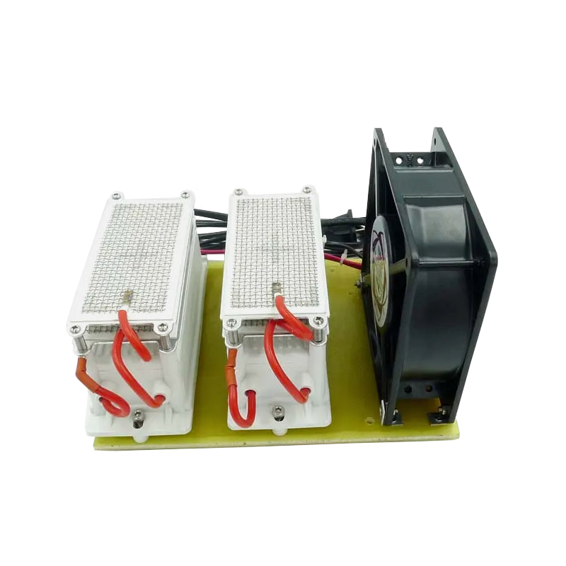 Kit de placas generadoras de ozono de acero inoxidable de grado comercial de 5/20 G/H con ventilador de refrigeración integrado