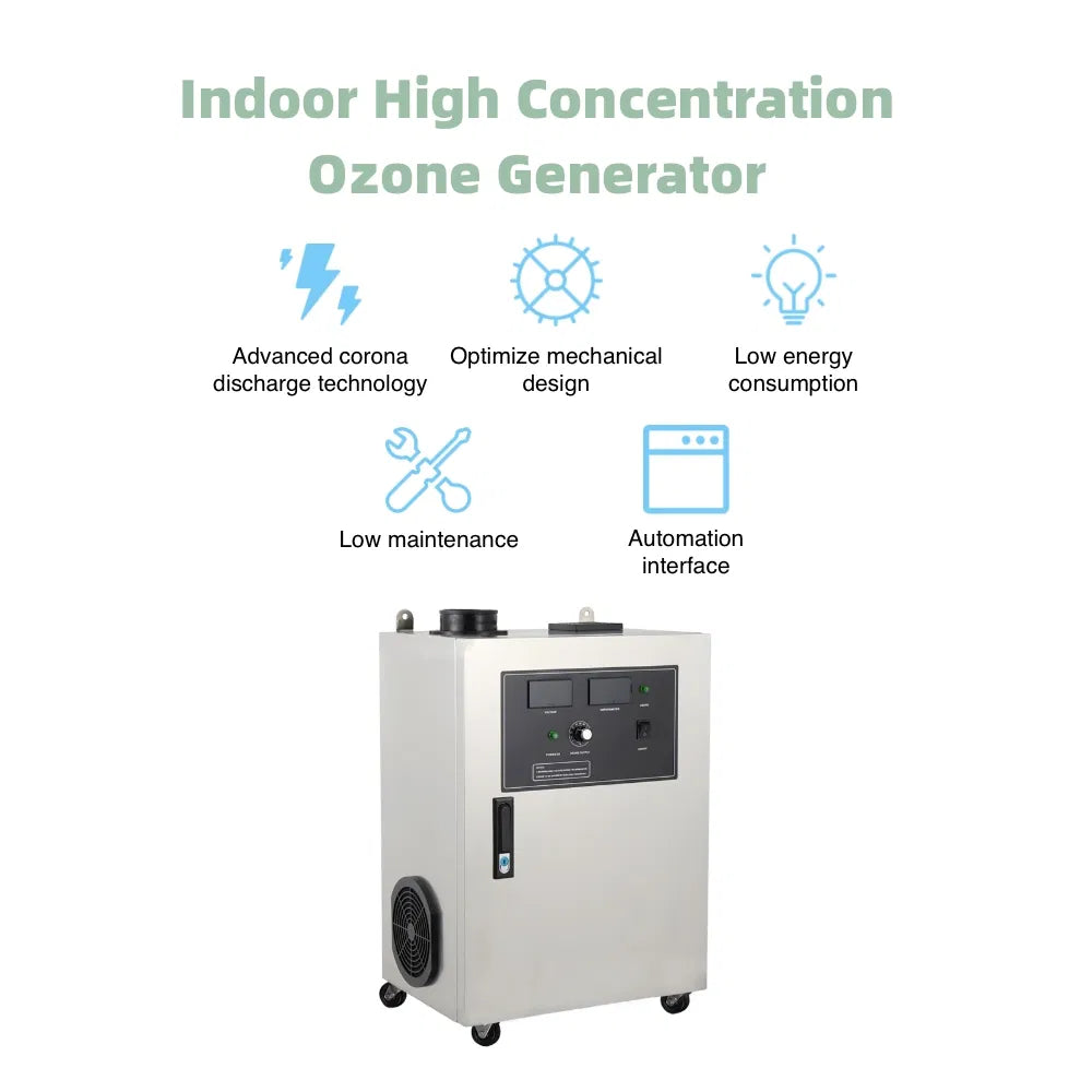 Ozone Odor Control System 40mg/m³ Concentration – Heavy-Duty Commercial Trash Compactor Deodorizer for Industrial Waste Management