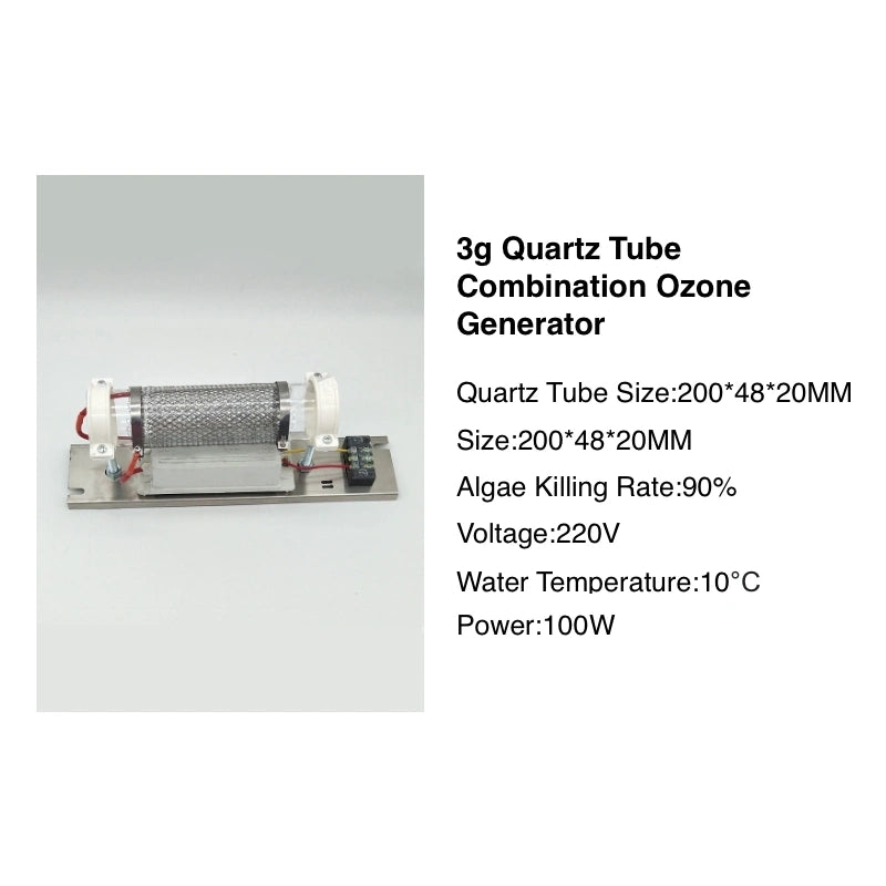3/7g/h Quartz Tube, Stainless Steel Mesh Ozone Generator with Ozone Power Supply