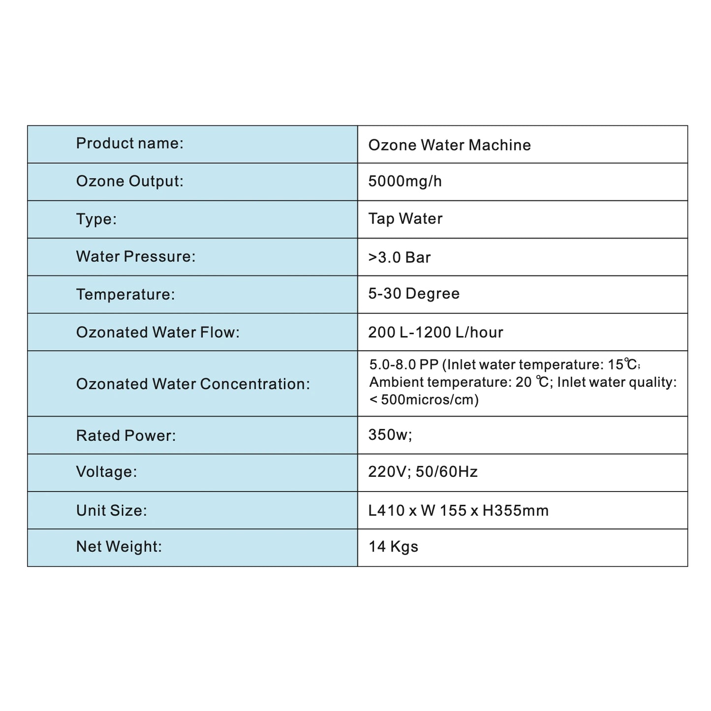 Ozone Water Generator with PSA Oxygen Generator for Fruits and Vegetables Cleaning and Disinfection, Ozone Fruits and Vegetable Sanitizer