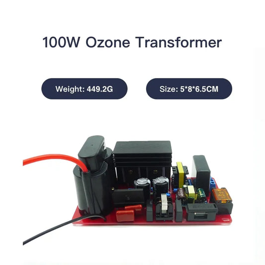 Fuente de alimentación de ozono ajustable de 100 W para componentes de generador de ozono de 10 g/h