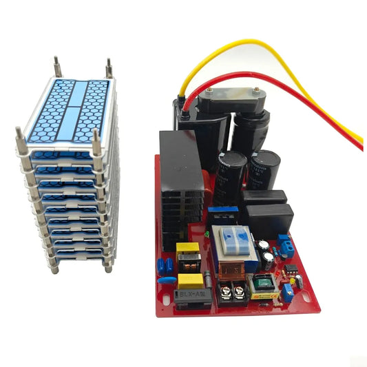 100g/h Ozone Plate Generator Kit with 300W Power Supply – Air & Water Purification System