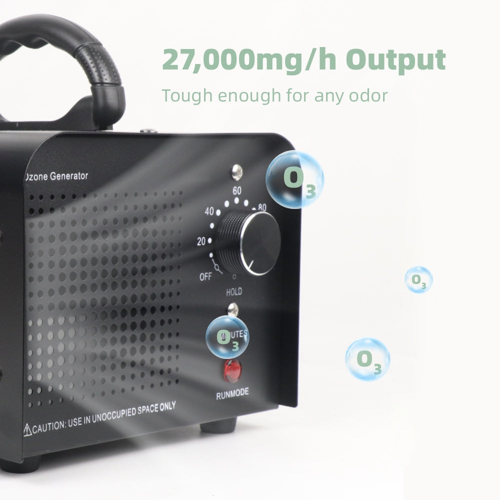 27 g/h Ozone Generator Quartz Tube O3 Air Purifier with Stainless Steel Electrodes