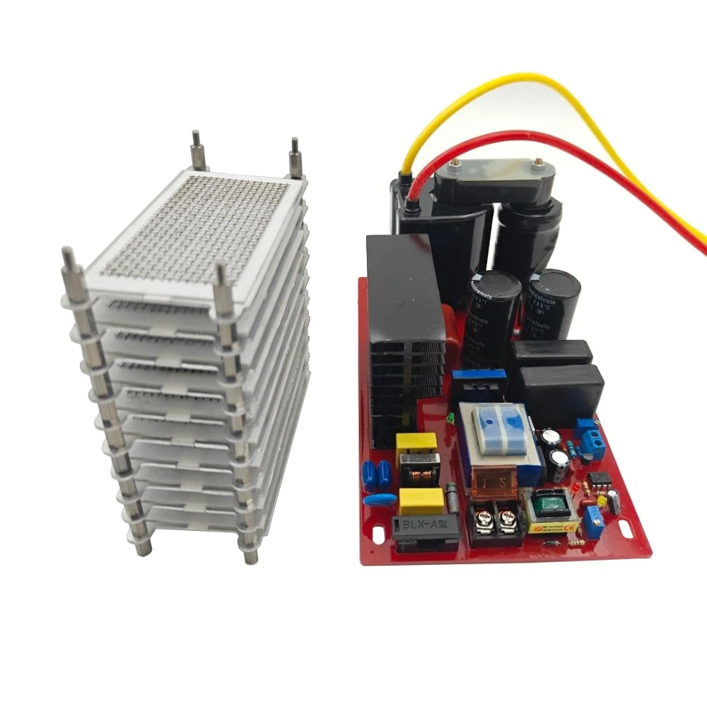 50/100g/h Ozone Plate Generator Kit with 150W/300W Power Supply – Air & Water Purification System