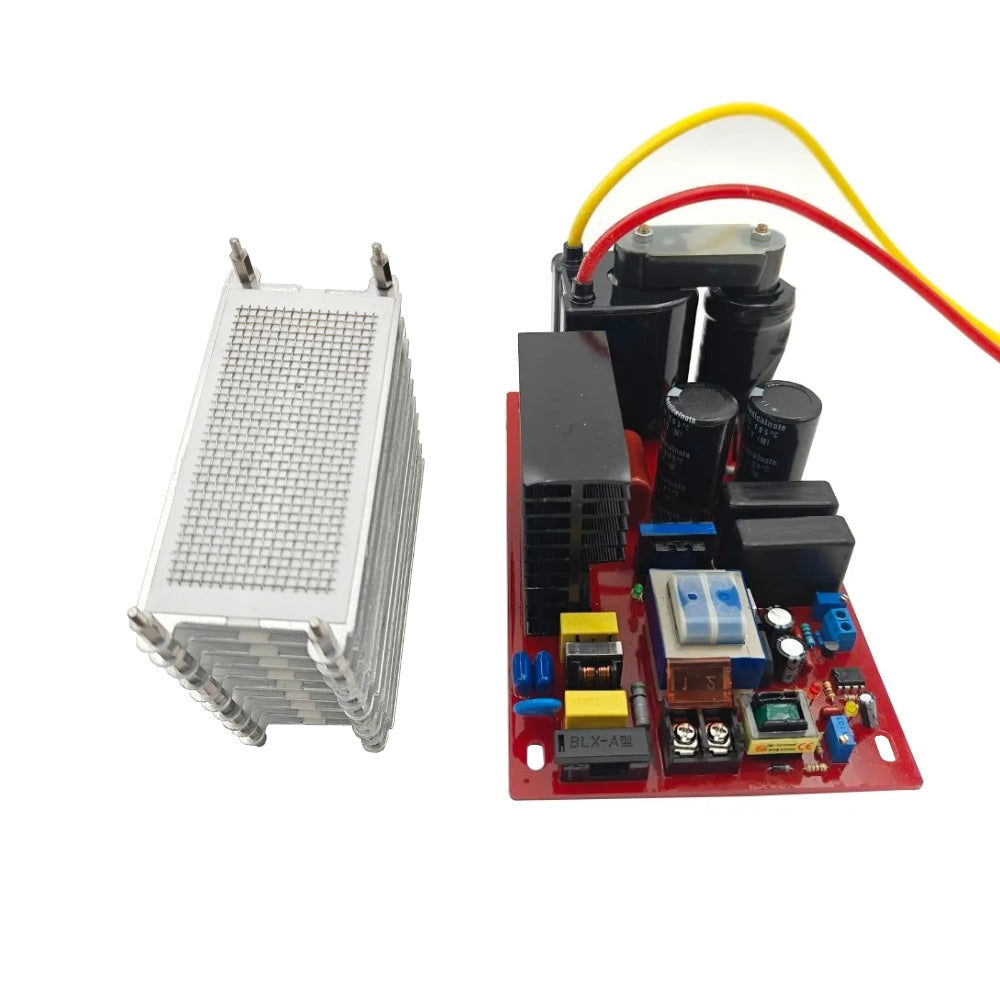 50/100g/h Ozone Plate Generator Kit with 150W/300W Power Supply – Air & Water Purification System