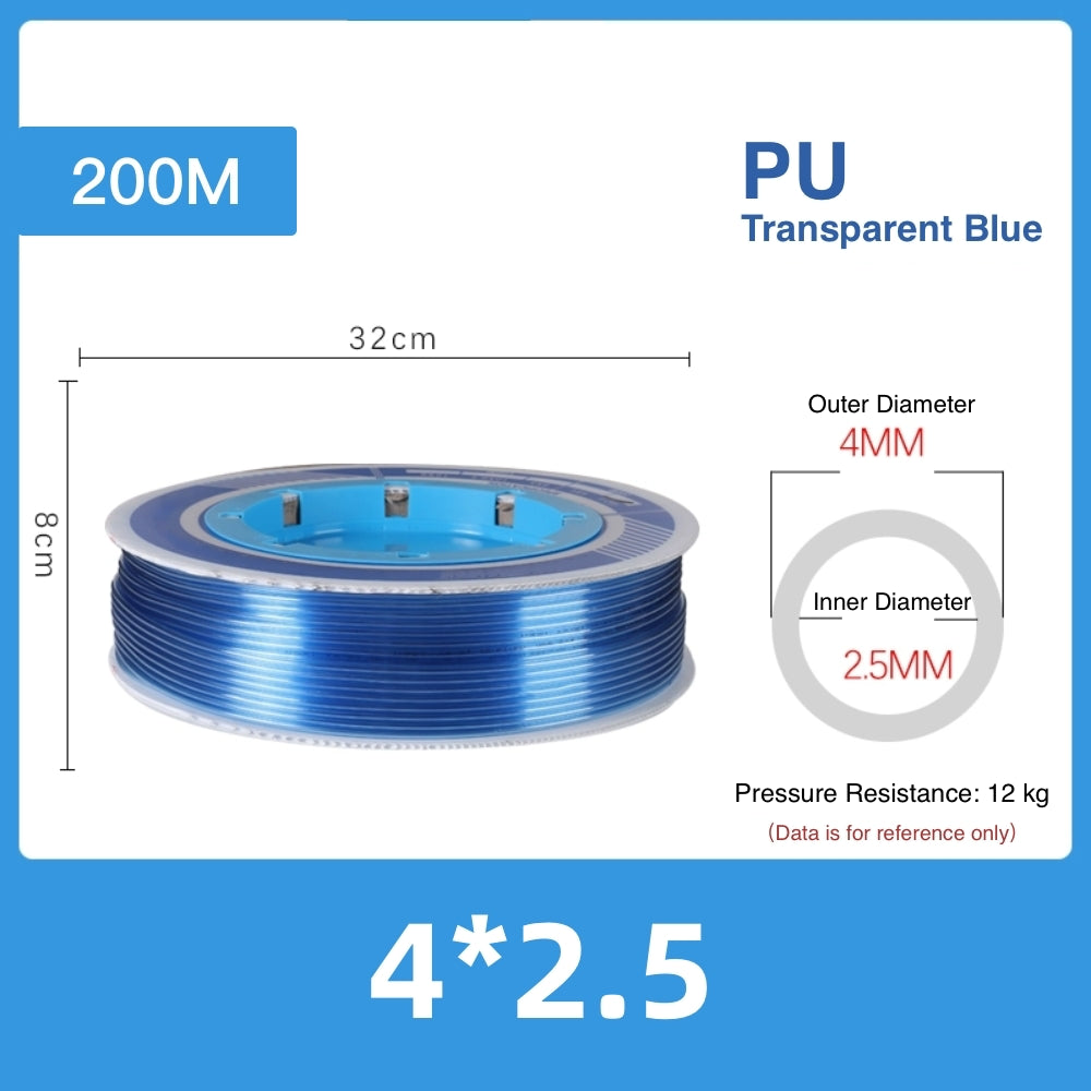Clear Polyurethane (PU) Air Hose / PU Air Tubing