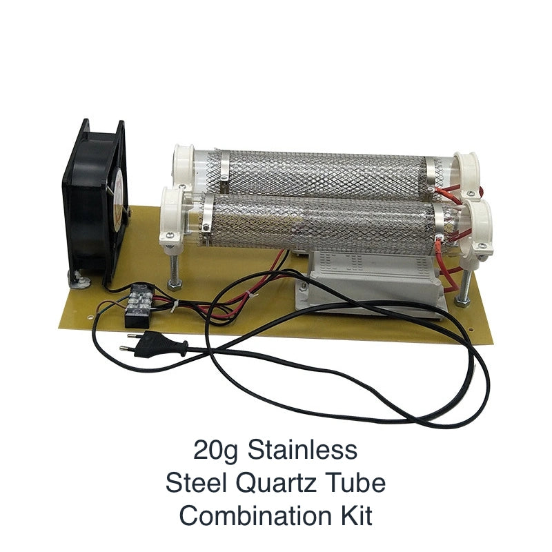 7/10/15/20/40g/h Quartz Tube Stainless Steel Mesh Ozone Generator