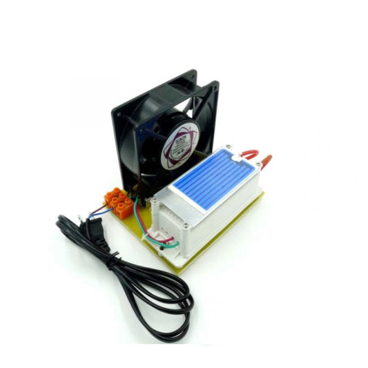 All-in-One 3.5/7/10/15/20g/h DIY Ceramic Ozone Plates Moisture-Proof Ozone Generator with Ozone Power Supply Power Cord and Fan