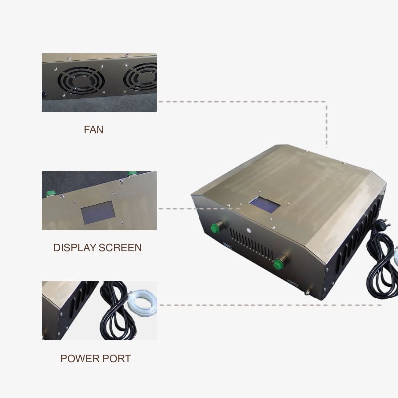 Ozone Water Generator with PSA Oxygen Generator for Fruits and Vegetables Cleaning and Disinfection, Ozone Fruits and Vegetable Sanitizer