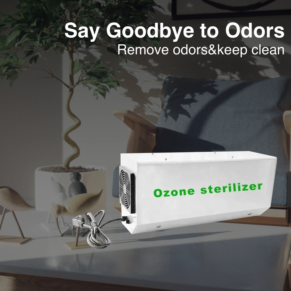 Compact farm ozone generator for odor management