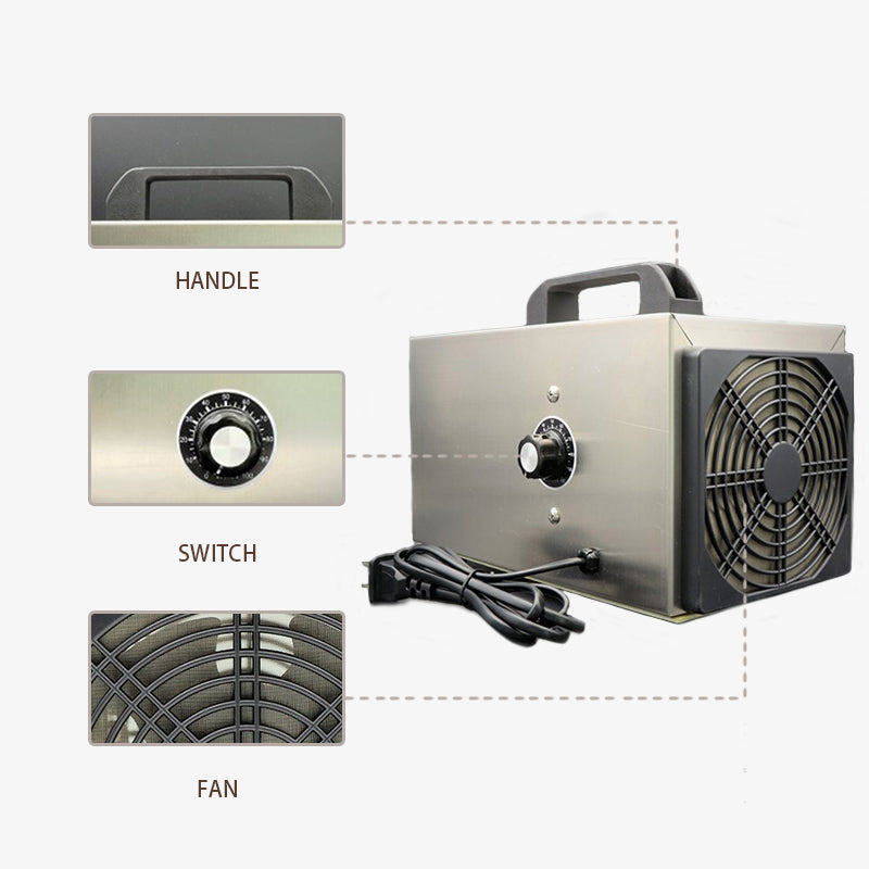 10,000 mg/h Air Ozone Machine ,Musty Basement Odor Eliminator