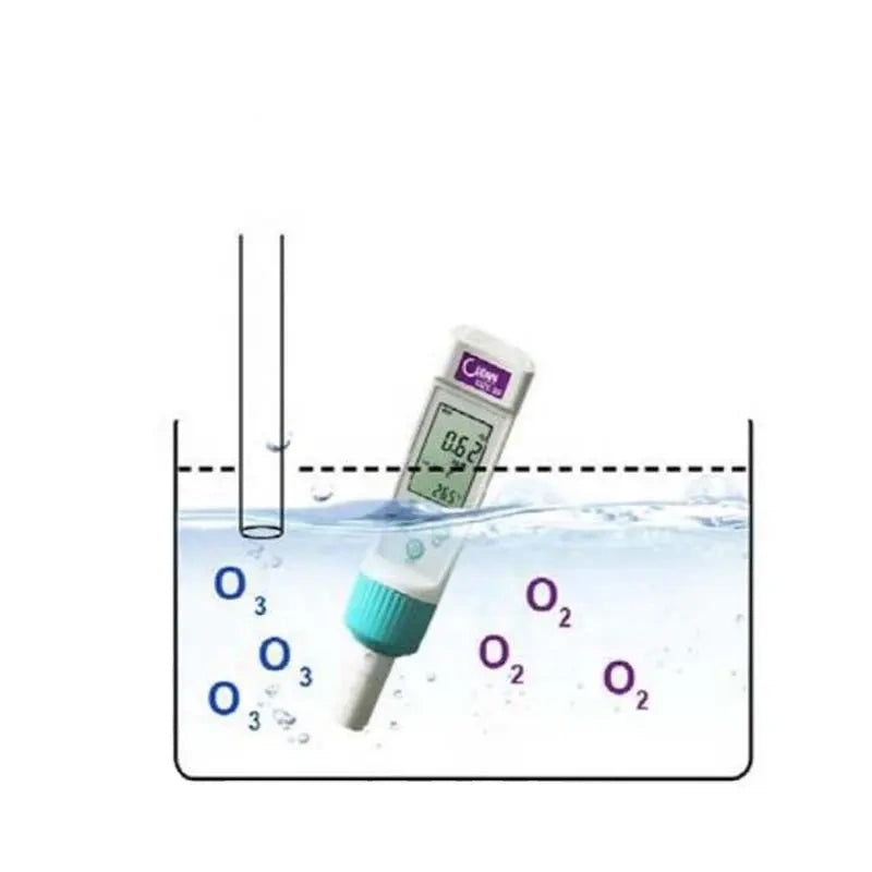 Medidor de ozono portátil, medidor de concentración de ozono para agua ozonizada, medidor de ozono para agua, analizador de ozono